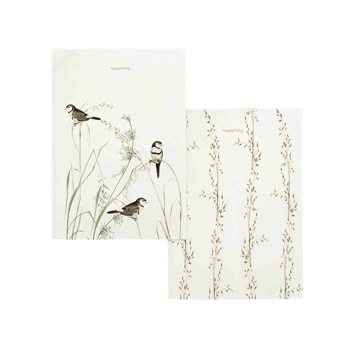 Kitchen Cloth HappyFriday Happy birds Multicolour 70 x 50 cm (2 Units)