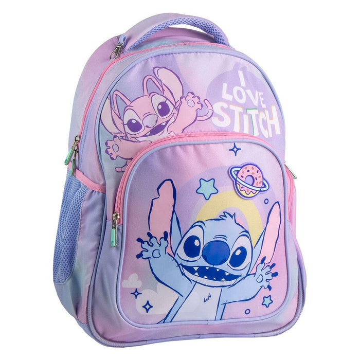 School Bag Stitch Lilac 32 x 5,5 x 45 cm