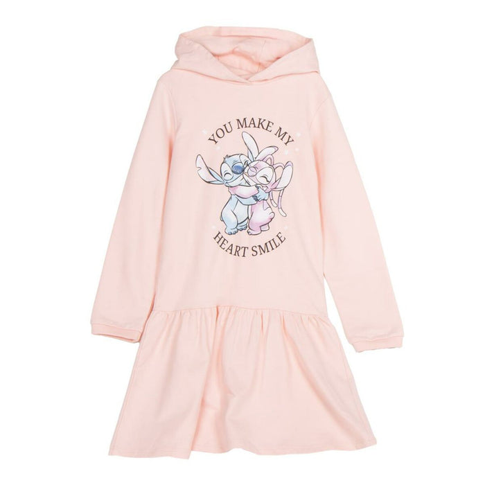 Vestido Stitch Rosa claro