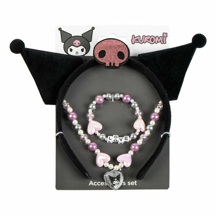 Jewellery Kit Hello Kitty Black 3 Pieces