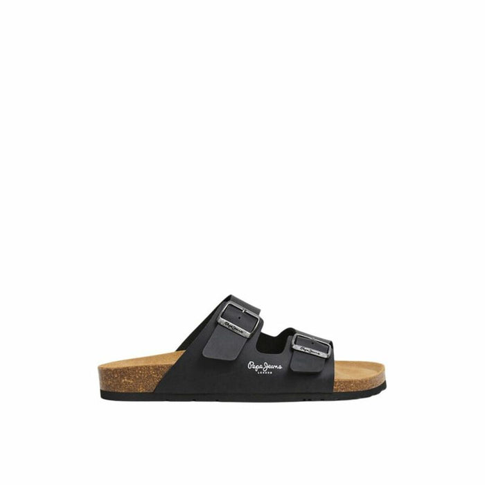 Men's Flip Flops Pepe Jeans Bio Double Velour Black