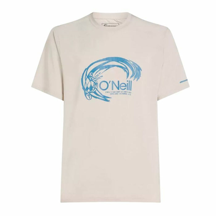 Men’s Short Sleeve T-Shirt O'Neill O'Riginals Hybrid Upf Graphic Beige