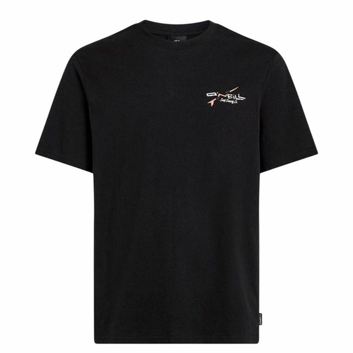 Men’s Short Sleeve T-Shirt O'Neill Retro Back Print Black