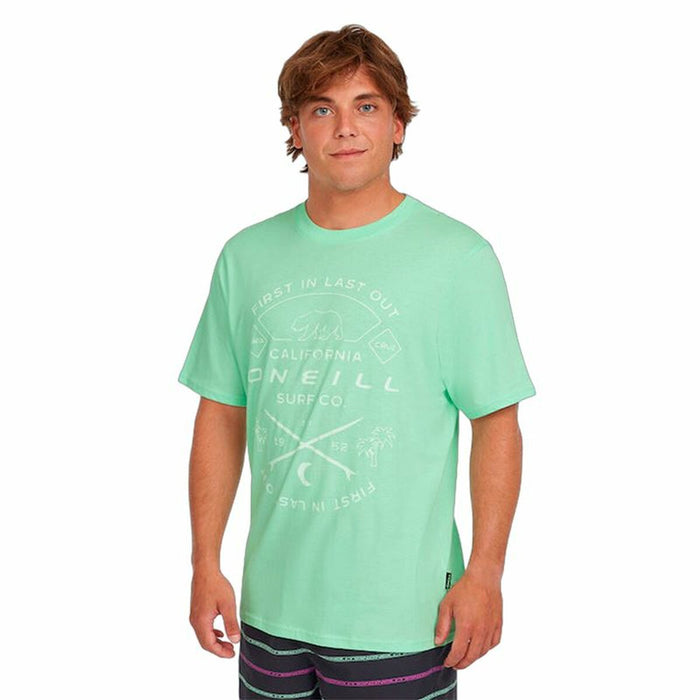 Men’s Short Sleeve T-Shirt O'Neill Borussia  Aquamarine