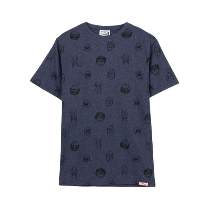 Men’s Short Sleeve T-Shirt Marvel Dark blue