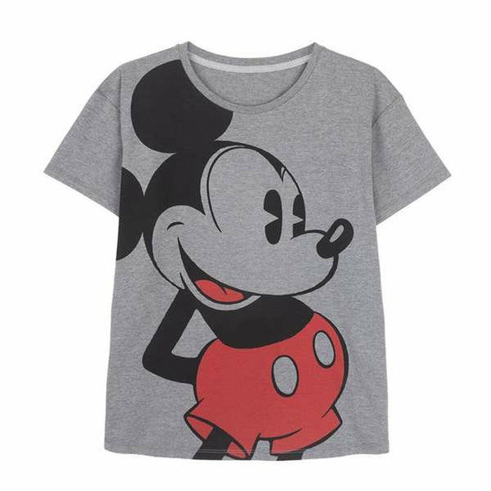 Women’s Short Sleeve T-Shirt Mickey Mouse Dark grey