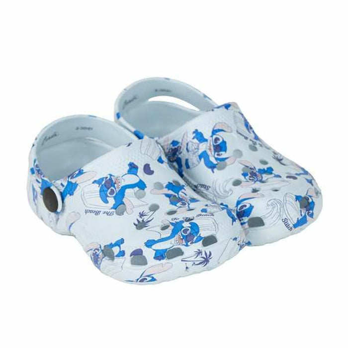 Zuecos de Playa Stitch Azul claro 32-33