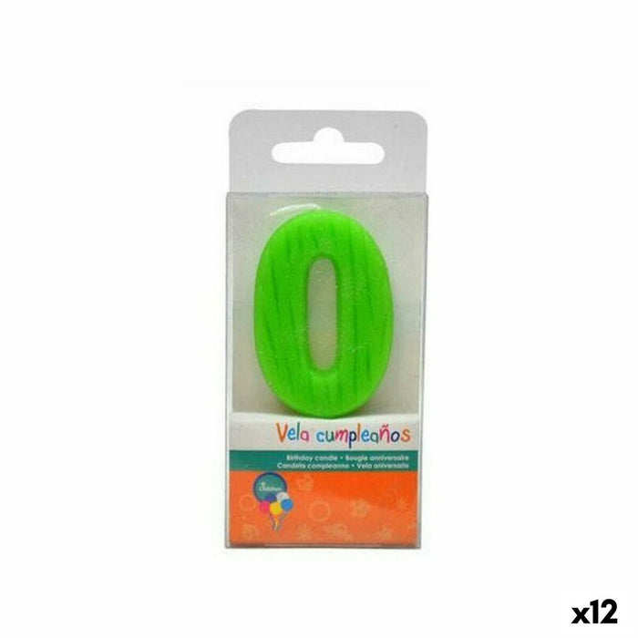 Candle CL14A125 CL14A125 Birthday Number 0 (12 Units)