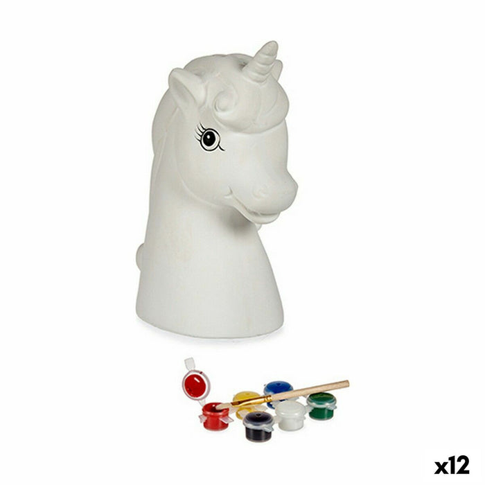 Paint Your Own Money Box Pincello 87697 87697 Ceramic Unicorn 10 x 14,5 x 8,5 cm (12 Units)