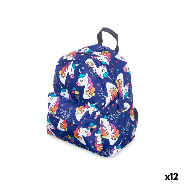 School Bag Pincello 586 586 Multicolour 28 x 12 x 22 cm 22 x 28 x 12 cm Unicorn (12 Units)