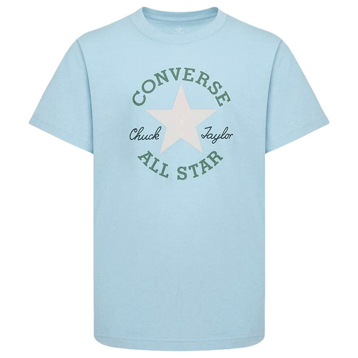Camiseta de Manga Corta Infantil Converse Sustainable Core Sse Azul cielo