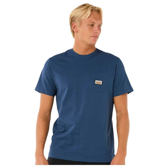 Men’s Short Sleeve T-Shirt Rip Curl Surf Paradise Badge Tee