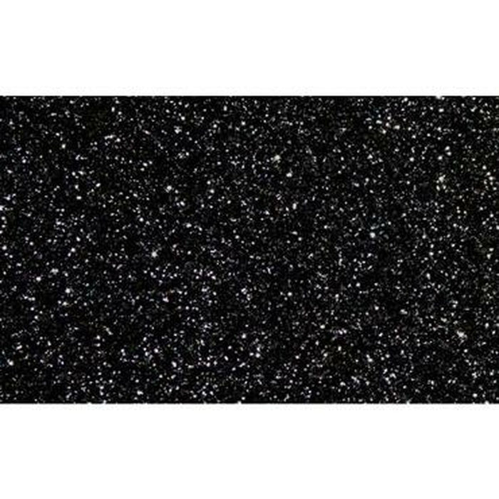 Eva Rubber Fama Glitter Black 50 x 70 cm (10 Pieces)