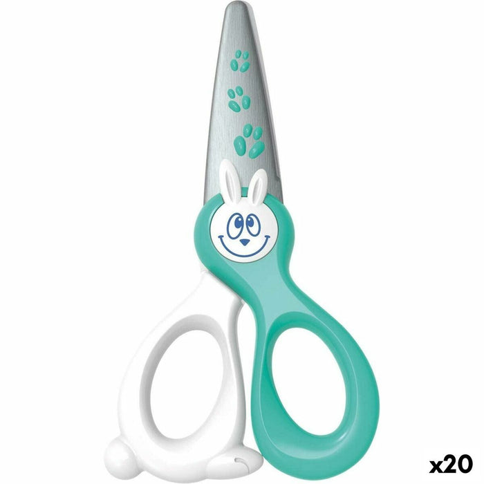 Scissors Maped Kidicut Children's Blue White 12 cm (20 Units)