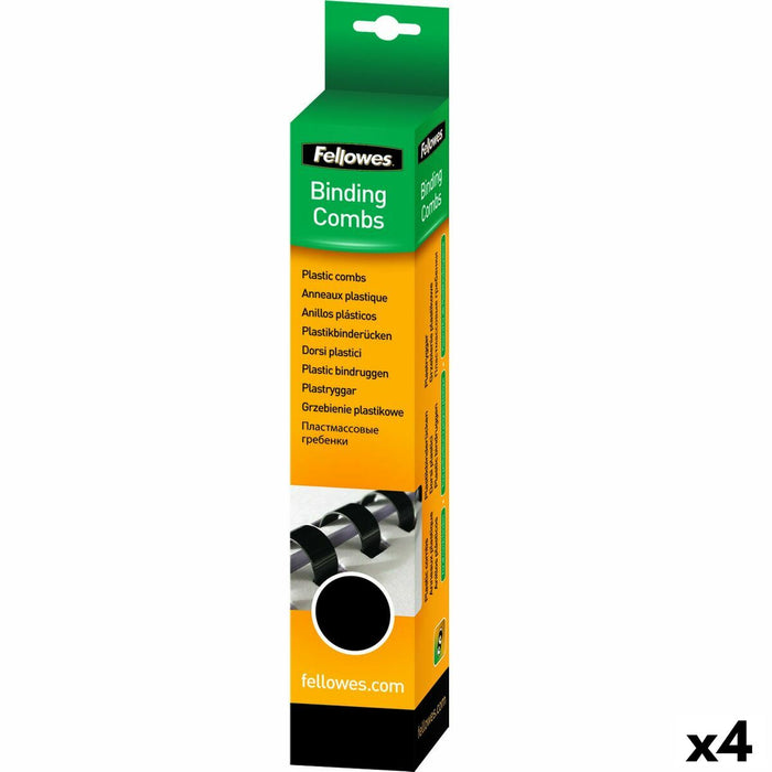 Spirals Fellowes 50 Pieces Binding Black PVC (Ø 32 mm) (4 Units)