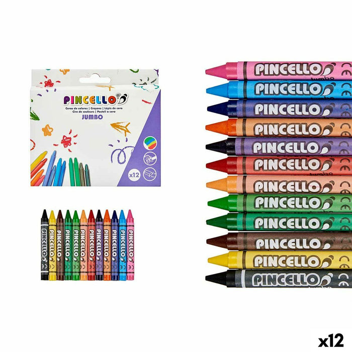Ceras de colores Pincello 45930 45930 (12 Unidades)