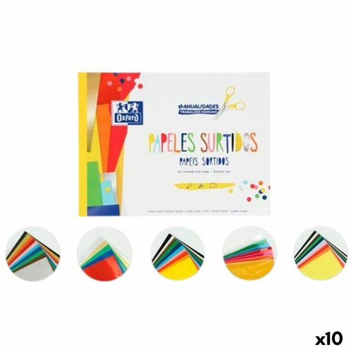 Paper Oxford Multicolour 42 Sheets (10 Units)